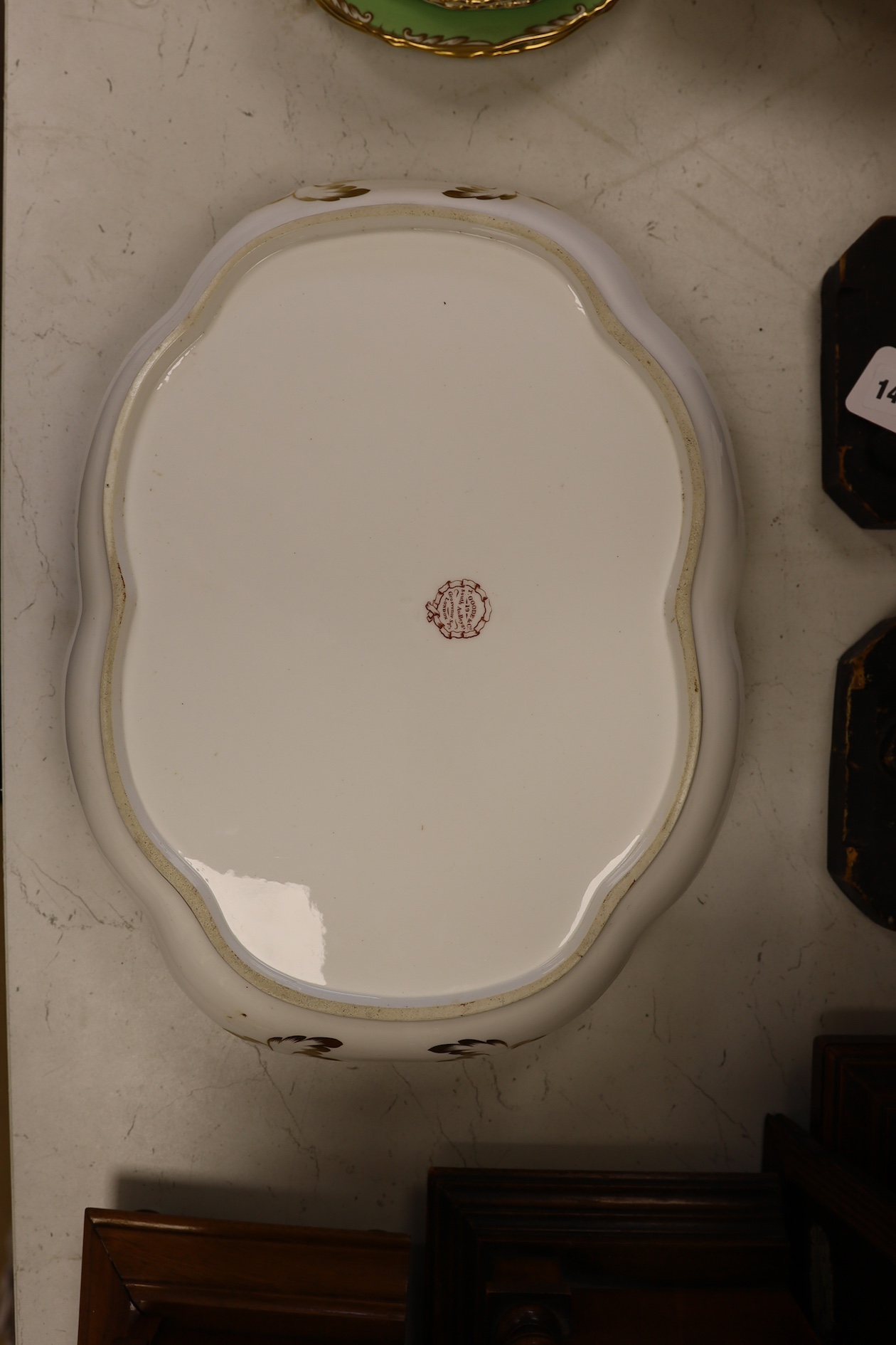 A Masons Patent Ironstone Part Dinner Service to include tureens, soup bowls and plates, largest 46cm wide. Condition - varies